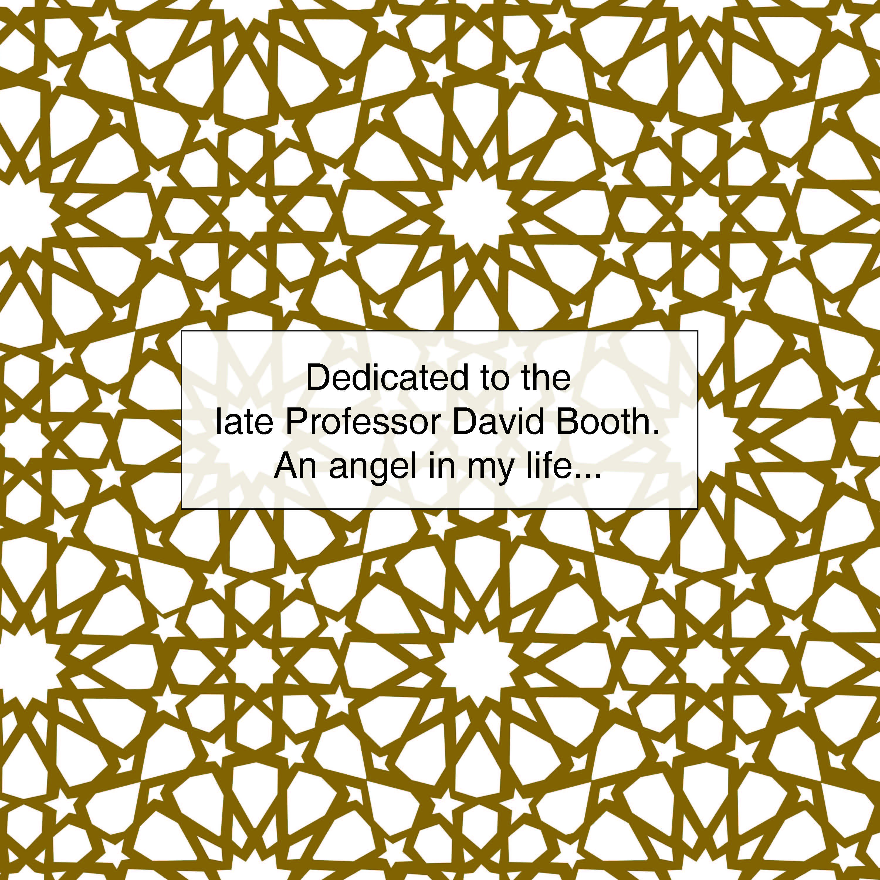The Tyer of Ties is dedicated to late Professor David Booth